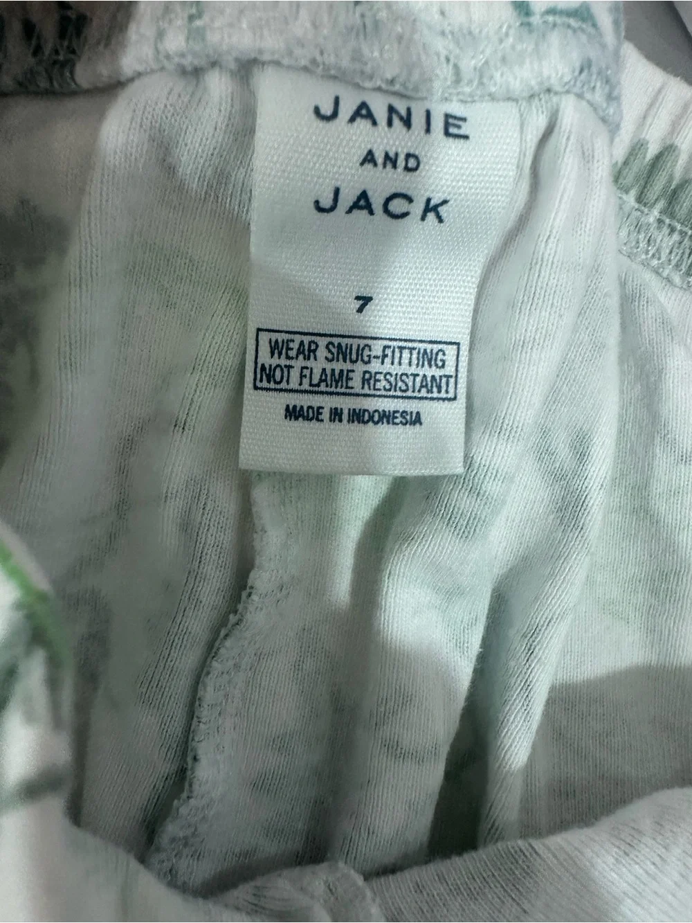 Janie and Jack Dinosaur Boys Pajamas Size 7